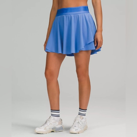 Lululemon Court Rival High-Rise Skirt Skort Blue Nile Color Womens Size 14 - Picture 15 of 16